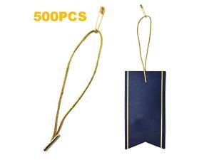 45quot 500Pcs Hang Tag Fasteners Polyester Strings Safety Pin and Barb Easy and Fast to Attach Golden 45quot 500Pcs Hang Tag Fasteners Polyester Strings Safety Pin and Barb Easy and Fast to Attach Golden