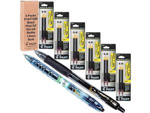 Pilot G2 Refills Black Gel Ink 10mm Bold Pt 6 Packs of Refills Plus 1 Pilot G2 10 Bold Pt Black Pen and 1 Pilot B2p Black Pen Pilot G2 Refills Black Gel Ink 10mm Bold Pt 6 Packs of Refills Plus 1 Pilot G2 10 Bold Pt Black Pen and 1 Pilot B2p Black Pen