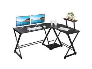 GreenForest L Shaped Desk Corner Computer Gaming Desk with Moveable Shelf 58quot 44quot PC Table Workstation for Home Office Oak GreenForest L Shaped Desk Corner Computer Gaming Desk with Moveable Shelf 58quot 44quot PC Table Workstation for Home Office Oak