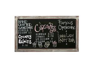 35Inch WallMounted Chalkboard VerticalHorizontal Hanging Torched Wood Frame Message Board 35Inch WallMounted Chalkboard VerticalHorizontal Hanging Torched Wood Frame Message Board