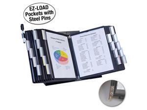 Ultimate Office DocuMate 20Pocket Desk Reference Organizer with Black EasyLoad Pockets SteelReinforced Pins and Free Bonus Panel Ultimate Office DocuMate 20Pocket Desk Reference Organizer with Black EasyLoad Pockets SteelReinforced Pins and Free Bonus Panel