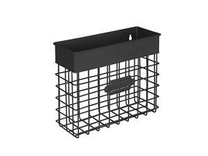 Vintage Wall Mount Entryway or Office Bin Desk Paper Folder Document Letter Mail Sorter Step File Organizer Small Black Vintage Wall Mount Entryway or Office Bin Desk Paper Folder Document Letter Mail Sorter Step File Organizer Small Black