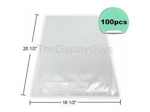 100 Pcs 16 12x 20 12 Clear Self Adhesive Plastic Bags for 16x20 Picture Photo Framing Mats 100 Pcs 16 12x 20 12 Clear Self Adhesive Plastic Bags for 16x20 Picture Photo Framing Mats