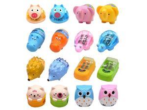 Cartoon Animal Pencil Sharpeners Cute TwoHoles Plastic Pencil Sharpener School Student Stationery Supplies set of 16 Cartoon Animal Pencil Sharpeners Cute TwoHoles Plastic Pencil Sharpener School Student Stationery Supplies set of 16