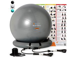Exercise Ball Chair 55cm 65cm 75cm Yoga Fitness Pilates Ball amp Stability Base for Home Gym amp Office Resistance Bands Workout Poster amp Pump Improve Balance Core Strength amp Posture Exercise Ball Chair 55cm 65cm 75cm Yoga Fitness Pilates Ball amp Stability Base for Home Gym amp Office Resistance Bands Workout Poster amp Pump Improve Balance Core Strength amp Posture