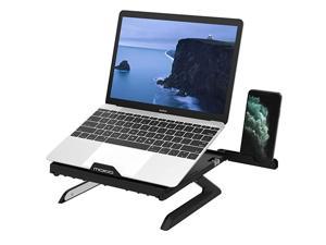Laptop Stand, Multi-Angle Adjustable Laptop Holder for Desk Foldable Computer PC Riser Anti-Slip Mount for 2021 MacBook Pro 14", MacBook Pro Air, Surface Laptop, Notebook (10-15 Inch), Black