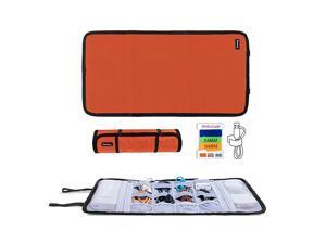 Travel Cable Organizer Cord BagUSB Drive Shuttle CaseElectronics Accessory Organizer Orange Travel Cable Organizer Cord BagUSB Drive Shuttle CaseElectronics Accessory Organizer Orange