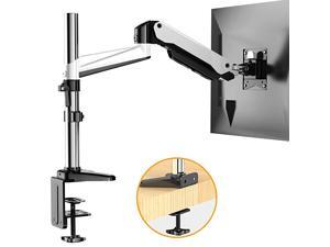 Monitor Stand Premium Gas Spring Single Arm Monitor Desk Mount Fits 17 to 32 Inch FlatCurved Computer Screens Height Adjustable Aluminum Vesa Bracket with C Clamp and Grommet Kit Monitor Stand Premium Gas Spring Single Arm Monitor Desk Mount Fits 17 to 32 Inch FlatCurved Computer Screens Height Adjustable Aluminum Vesa Bracket with C Clamp and Grommet Kit