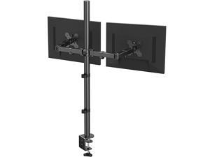 Dual Monitor Stand with Extra Tall Pole 3937 inch Fully Adjustable Monitor Mount C Clamp Grommet Mounting Base Dual Monitor Stand with Extra Tall Pole 3937 inch Fully Adjustable Monitor Mount C Clamp Grommet Mounting Base
