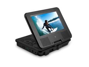 Portable DVD Player - 7-Inch High Resolution LCD Display, ON-THE-GO Movies, Music & Photos, 180 Degree Swivel, Premium Headphones, Travel Case Portable DVD Player - 7-Inch High Resolution LCD Display, ON-THE-GO Movies, Music & Photos, 180 Degree Swivel, Premium Headphones, Travel Case