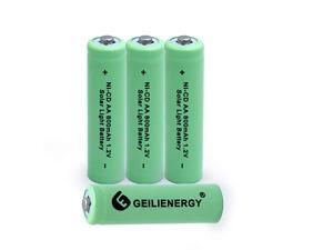Solar Light AA NiCD 800mAh Rechargeable BatteriesAA Rechargeable Batteries for Solar Lights Solar Lamp4 PCS Solar Light AA NiCD 800mAh Rechargeable BatteriesAA Rechargeable Batteries for Solar Lights Solar Lamp4 PCS