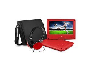 9 Portable DVD Player with Matching Headphones and Bag EPD909rd 9 Portable DVD Player with Matching Headphones and Bag EPD909rd