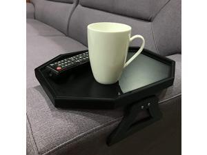 Sofa Couch Armrest Clip-On Table, Recliner Armrest Organizer Tray for Coffee/Snacks/Electronics (Black) Sofa Couch Armrest Clip-On Table, Recliner Armrest Organizer Tray for Coffee/Snacks/Electronics (Black)