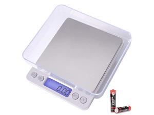 Digital Kitchen Scale 3000g 01g Pocket Food Scale 6 Units Conversion Gram Scale with 2 Trays LCD Tare Function Jewelry Scale for Jewlery Food Cooking NutritionsBattery Included Digital Kitchen Scale 3000g 01g Pocket Food Scale 6 Units Conversion Gram Scale with 2 Trays LCD Tare Function Jewelry Scale for Jewlery Food Cooking NutritionsBattery Included