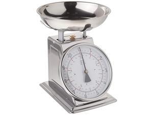 Stainless Steel Analog Kitchen Scale, 11 Lb. Capacity, Silver Stainless Steel Analog Kitchen Scale, 11 Lb. Capacity, Silver
