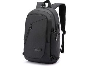 Travel Laptop Backpack Anti Theft Business Slim Laptop Backpack with USB Charging Port Lock Durable Water Resistant Work Computer Bag for Men College Bookbags Fits 156 Inch Laptop Notebook Black