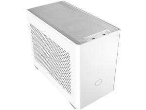 Cooler Master NR200 White SFF Small Form Factor Mini-ITX Case with Vented Panel, Triple-slot GPU, Tool-Free and 360 Degree Accessibility, Without PCI Riser