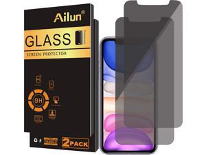 Ailun Privacy Screen Protector for iPhone 11iPhone XR 61Inch 2 Pack Japanese Glass Anti Spy Private Case Friendly Tempered Glass Black