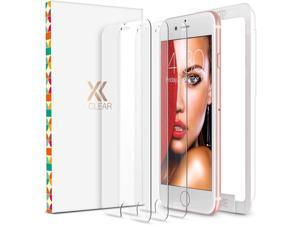 XClear Screen Protector for iPhone SE 2020 2nd Gen iPhone 8 iPhone 7 47inch 3 Pack Tempered Glass Film  Alignment Tray Compatible iPhone SE 2nd Gen 87 6S 6 Case Friendly