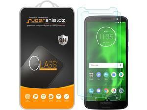 Supershieldz 2 Pack Designed for Motorola Moto G6 Tempered Glass Screen Protector Anti Scratch Bubble Free