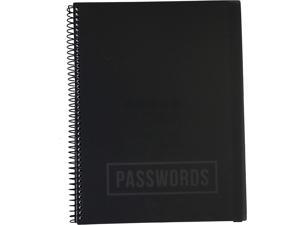 Password Book Large Black