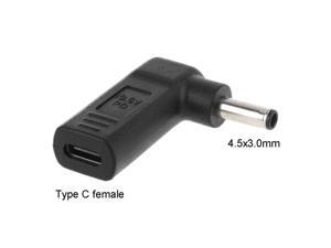 USB Type C Female to 4.5x3.0mm Plug Dc Power Adapter Converter for Dell XPS12 13 9360 9350 Laptop Charging Cable Cord USB Type C Female to 4.5x3.0mm Plug Dc Power Adapter Converter for Dell XPS12 13 9360 9350 Laptop Charging Cable Cord