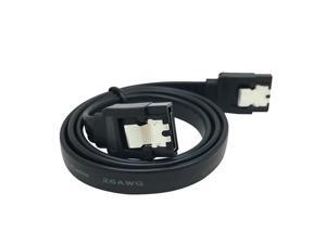 Nippon Labs SATA3L-0.5FT-BK 6-Inch Sata Cable with Locking Latch Black Nippon Labs SATA3L-0.5FT-BK 6-Inch Sata Cable with Locking Latch Black