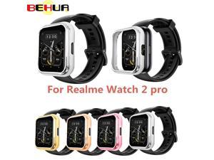 BEHUA  PC Hard Case for Realme Watch 2 Pro Cover Thin Bumper Protective Shell For Realme Watch2 Pro Lightweight Plating Frame