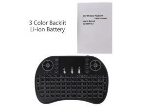 Rechargeable 3 Backlits 2.4GHz Wireless i8 Keyboard Touchpad Fly Air Mouse Rechargeable 3 Backlits 2.4GHz Wireless i8 Keyboard Touchpad Fly Air Mouse