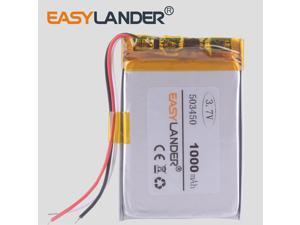3-wire 1000 mAh 3.7V Polymer Lithium Rechargeable Battery Li-ion Battery 503450 543450 523450 for Smart Phone DVD MP3 MP4 3-wire 1000 mAh 3.7V Polymer Lithium Rechargeable Battery Li-ion Battery 503450 543450 523450 for Smart Phone DVD MP3 MP4