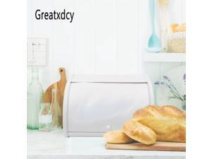 Greatxdcy Stainless Steel Bread Boxes For Kitchen Counter Extra Large, Bread Container Bread Storage Bin Container With Roll Up Lid, Large Capacity Holds More Than 2 Loaves, 17 x 10.6x 7 Inches Greatxdcy Stainless Steel Bread Boxes For Kitchen Counter Extra Large, Bread Container Bread Storage Bin Container With Roll Up Lid, Large Capacity Holds More Than 2 Loaves, 17 x 10.6x 7 Inches