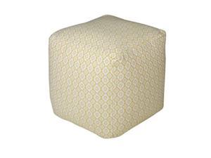 Spura Home Boti Hand Knit Beige Ottoman Foot Rest Pouf for Soft Seating