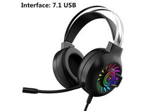 M10 Wired Headphones 7.1 Channel RGB Light Gaming Headset HIFI Stereo With Mic for Laptop Desktop Computer Video-B M10 Wired Headphones 7.1 Channel RGB Light Gaming Headset HIFI Stereo With Mic for Laptop Desktop Computer Video-B