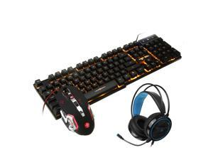 Mice Keyboards Headphones Combo 104-Key Backlit Mechanical Waterproof Wired Keyboard G5 800DPI Wired Mice 7.1 Stereo Sound 3.5MM USB E-Sports Headset with Mic RGB Luminous Gaming Set-E Mice Keyboards Headphones Combo 104-Key Backlit Mechanical Waterproof Wired Keyboard G5 800DPI Wired Mice 7.1 Stereo Sound 3.5MM USB E-Sports Headset with Mic RGB Luminous Gaming Set-E