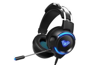 AULA G91 Gaming Headset 7.1 Channel 4D Surround Sound Stereo 50mm HIFI Headphone LED Light 360° Omnidirectional Noise Reduction Microphone-Black AULA G91 Gaming Headset 7.1 Channel 4D Surround Sound Stereo 50mm HIFI Headphone LED Light 360° Omnidirectional Noise Reduction Microphone-Black