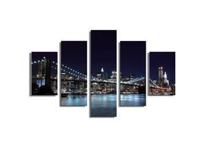 5Pcs Canvas Painting New York City Wall Decorative Print Art Pictures Frameless Wall Hanging Home Office Decorations 5Pcs Canvas Painting New York City Wall Decorative Print Art Pictures Frameless Wall Hanging Home Office Decorations