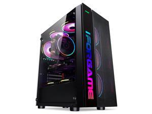 IFORGAME ATX Mid Tower Computer Case, High-Airflow Full-metal Mesh Design, Transparent Side Panel, Water-Cooling Ready, Magnetic Dust Filter, USB 3.0 Port, Compact PC Gaming Case without Case Fan IFORGAME ATX Mid Tower Computer Case, High-Airflow Full-metal Mesh Design, Transparent Side Panel, Water-Cooling Ready, Magnetic Dust Filter, USB 3.0 Port, Compact PC Gaming Case without Case Fan