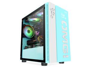 IFORGAME OMG Compact M-ATX ITX Mid-Tower PC Gaming Case, Tempered Glass Side Panel, Front I/O USB 3.0 Port, Water-Cooling Ready, Computer Chassis Desktop Case without Case Fan IFORGAME OMG Compact M-ATX ITX Mid-Tower PC Gaming Case, Tempered Glass Side Panel, Front I/O USB 3.0 Port, Water-Cooling Ready, Computer Chassis Desktop Case without Case Fan
