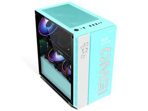 IFORGAME OMG Compact Mid-Tower PC Gaming Case, Tempered Glass Side Panel, Front I/O USB 3.0 Port, Water-Cooling Ready, Computer Chassis Desktop Case, Aqua IFORGAME OMG Compact Mid-Tower PC Gaming Case, Tempered Glass Side Panel, Front I/O USB 3.0 Port, Water-Cooling Ready, Computer Chassis Desktop Case, Aqua