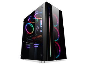 IFORGAME Compact ATX Mid-Tower PC Gaming Case with RGB LED Light Strip, Magnetic Dust Filter, Tempered Glass Side Panel, Cable Management System, Fully Ventilated Airflow, Water-Cooling Ready IFORGAME Compact ATX Mid-Tower PC Gaming Case with RGB LED Light Strip, Magnetic Dust Filter, Tempered Glass Side Panel, Cable Management System, Fully Ventilated Airflow, Water-Cooling Ready