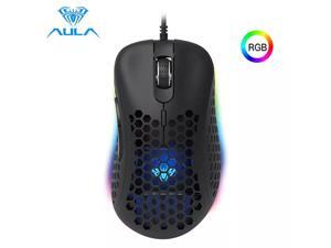 AULA F810 Gaming Mouse, Backlit RGB LED, 6400 dpi, 6 Keys Custom Programable, Ergonomic USB Optical Game Mice, Desktop Laptop PC Wired Gaming Mouse for Gamer AULA F810 Gaming Mouse, Backlit RGB LED, 6400 dpi, 6 Keys Custom Programable, Ergonomic USB Optical Game Mice, Desktop Laptop PC Wired Gaming Mouse for Gamer