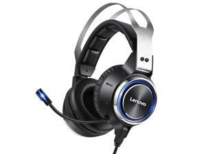 Lenovo HS25 Gaming Headset Virtual 7.1 Channel Realistic Stereo Realistic Stereo 50mm Speaker Noise Reduction Microphone USB Interface for PC Lenovo HS25 Gaming Headset Virtual 7.1 Channel Realistic Stereo Realistic Stereo 50mm Speaker Noise Reduction Microphone USB Interface for PC