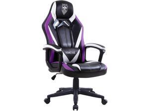 Vonesse Purple Gaming Chair, Gamer Chair for Adults, Computer Chair with Massage, High Back Desk Chair for Gaming, Video Game Chairs for Teens, Purple Office Chair Big, Game Chair for Kids