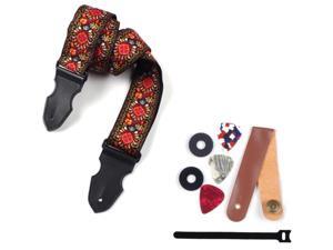 Guitar Bass Strap Widened and Lengthened Jacquard Woven Strap (Pickles Color Random) Strap Non-Slip Mat for Folk Guitar Guitar Bass Strap Widened and Lengthened Jacquard Woven Strap (Pickles Color Random) Strap Non-Slip Mat for Folk Guitar