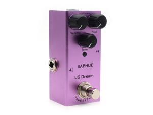 SAPHUE Electric Guitar US Dream Distortion Pedal Volume/Dist/Tone Knob Effect Pedal Mini Single Type DC 9V True Bypass SAPHUE Electric Guitar US Dream Distortion Pedal Volume/Dist/Tone Knob Effect Pedal Mini Single Type DC 9V True Bypass