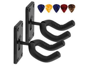 Guitar Hanger Guitar Hook Guitar Wall Mount Hangers with Picks Set for Electric Acoustic and Bass Guitars Guitar Hanger Guitar Hook Guitar Wall Mount Hangers with Picks Set for Electric Acoustic and Bass Guitars