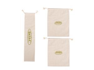 3Pack Linen Bread Bags for Homemade Bread, Unbleached, Reusable Bread Storage Bakery & Baguette(1-26X6In, 2-15X11In) 3Pack Linen Bread Bags for Homemade Bread, Unbleached, Reusable Bread Storage Bakery & Baguette(1-26X6In, 2-15X11In)