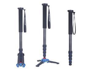 Koolehaoda Professional 65-inch Camera Carbon Fiber Monopod with Folding Three Feet Support Base for All Canon Sony, Nikon Koolehaoda Professional 65-inch Camera Carbon Fiber Monopod with Folding Three Feet Support Base for All Canon Sony, Nikon
