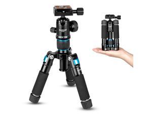 Koolehaoda Portable Mini Tripod Aluminum Alloy Tabletop Tripod Height 20 inch / 51cm with 360 Degree Ball Head and Bag for DSLR Camera, Video Camcorder.Load up to 11lbs / 5kg - (Blue H-50B)