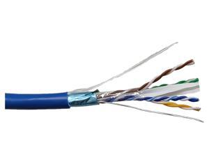 Micro Connectors 500FT CAT 6A Solid & Shielded (F/UTP) CMR Riser Bulk Ethernet Cable (Blue) Micro Connectors 500FT CAT 6A Solid & Shielded (F/UTP) CMR Riser Bulk Ethernet Cable (Blue)